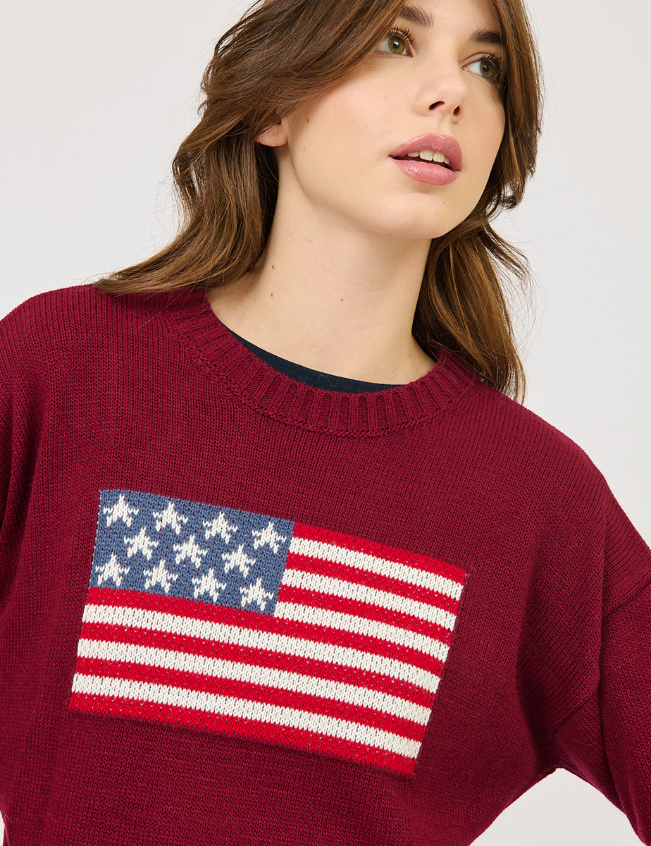 Jersey con bandera en intarsia