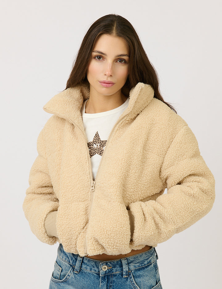 Piumino shearling