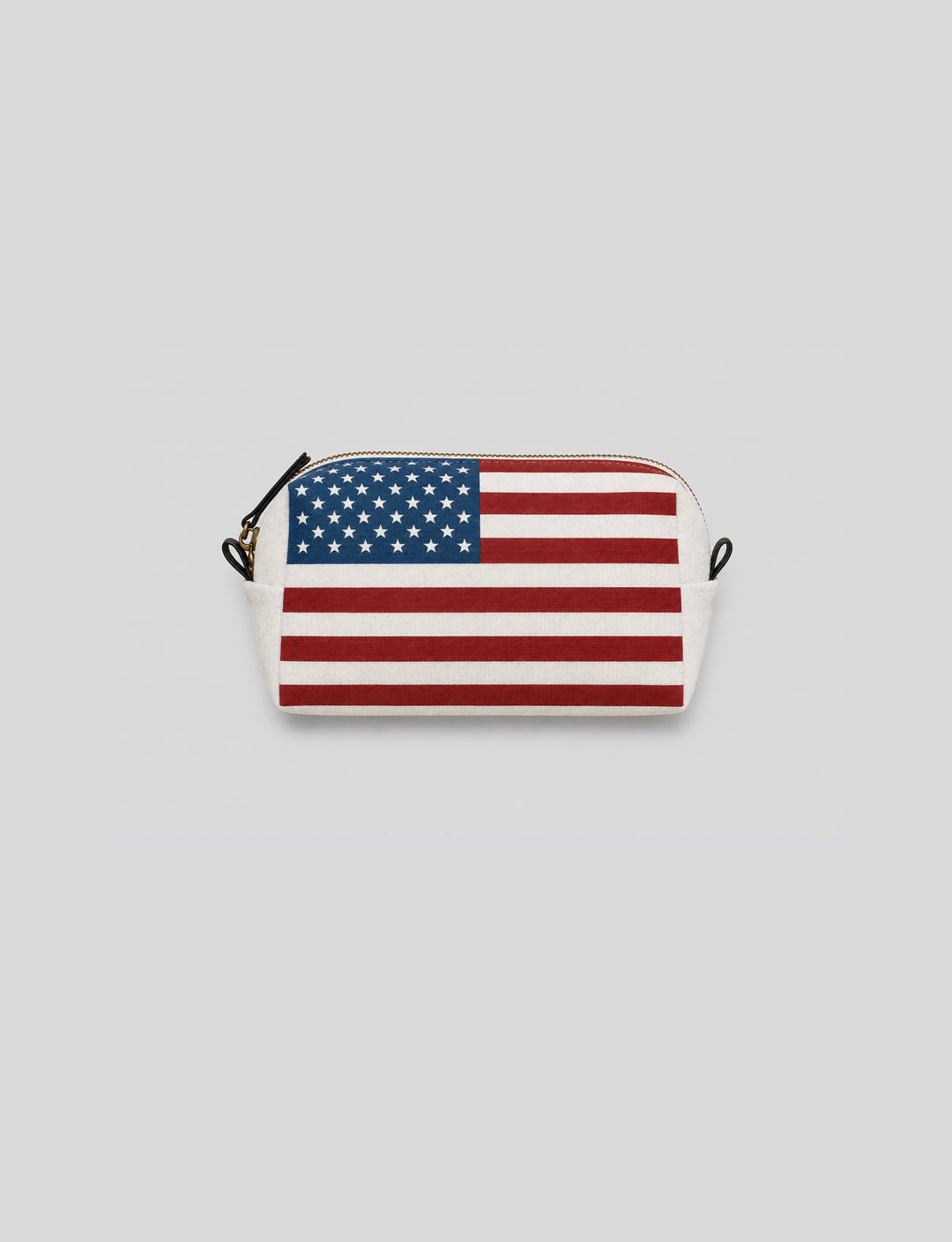 Astuccio in felpa grigio con bandiera americana stil life