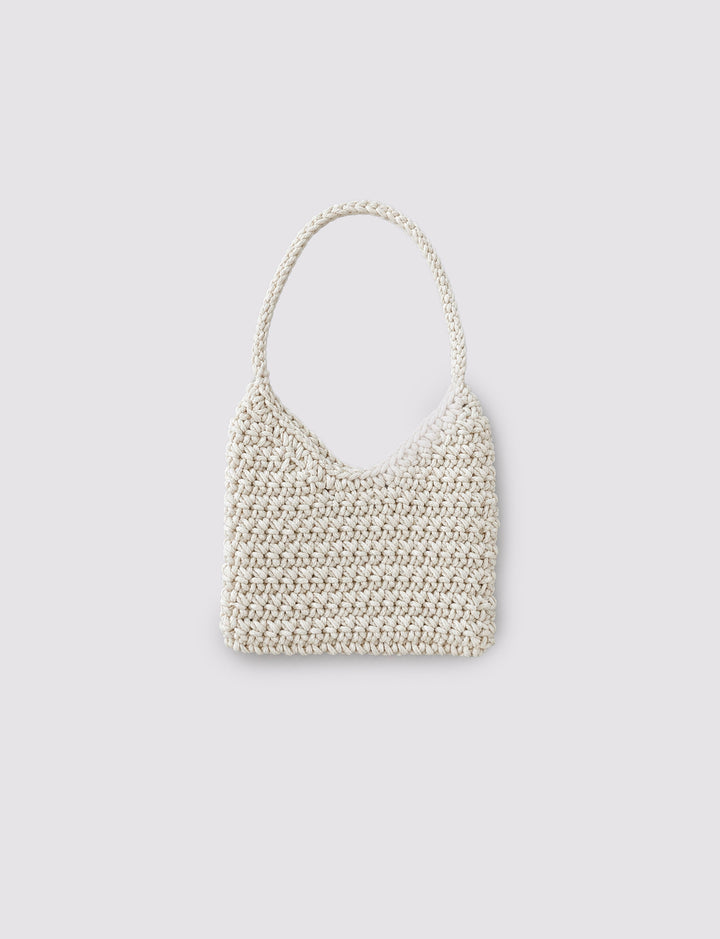 Borsa crochet panna still life