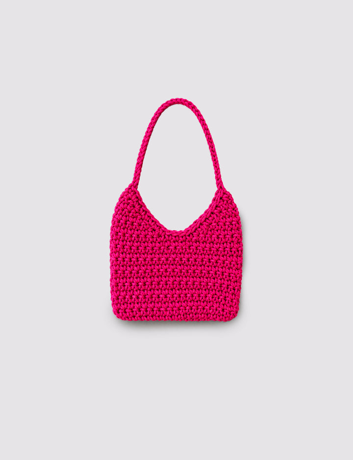 Borsa crochet rosa still life