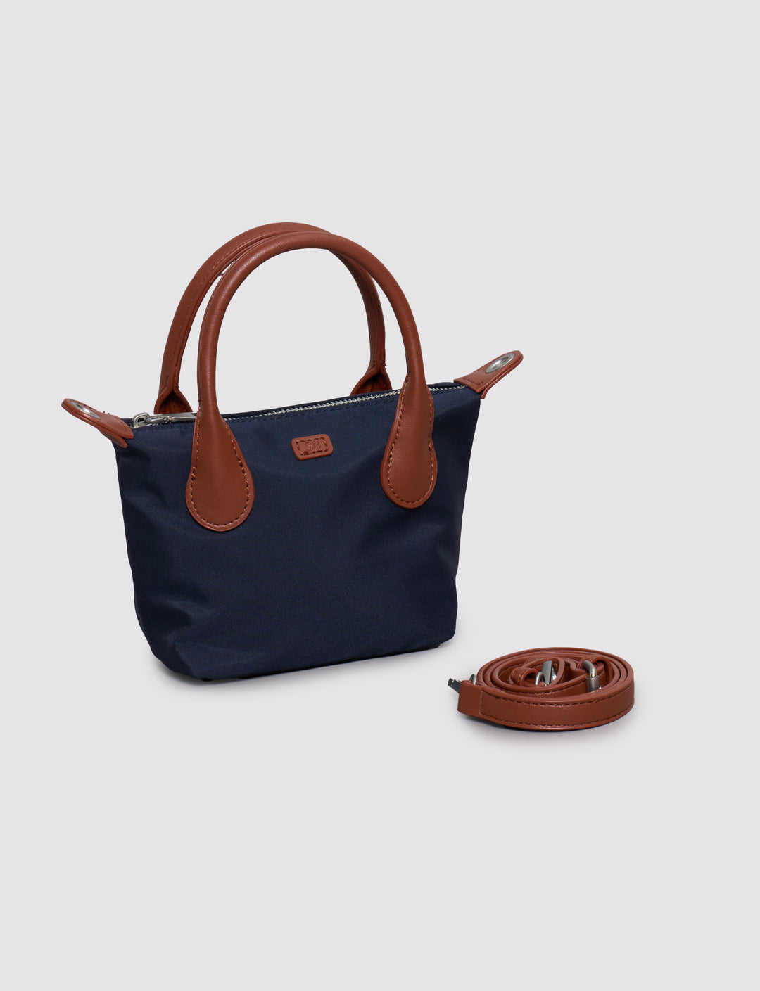 Borsa in Nylon blu con tracolla still life