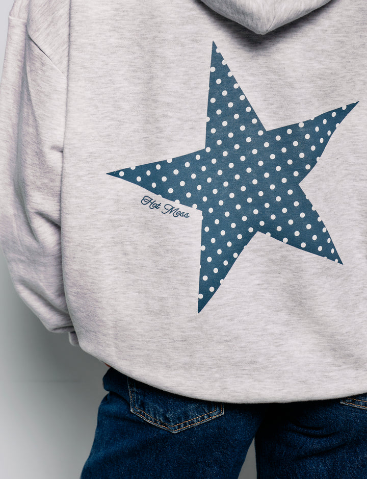 Felpa oversize con stella