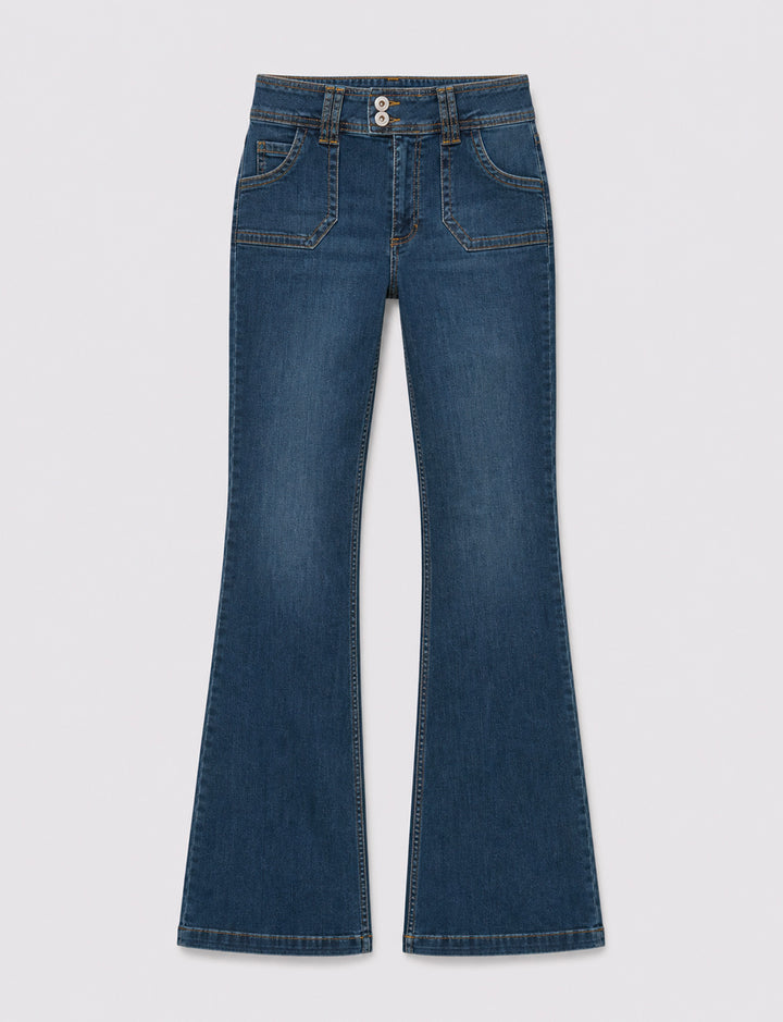 Jeans bootcut con doppio bottone still