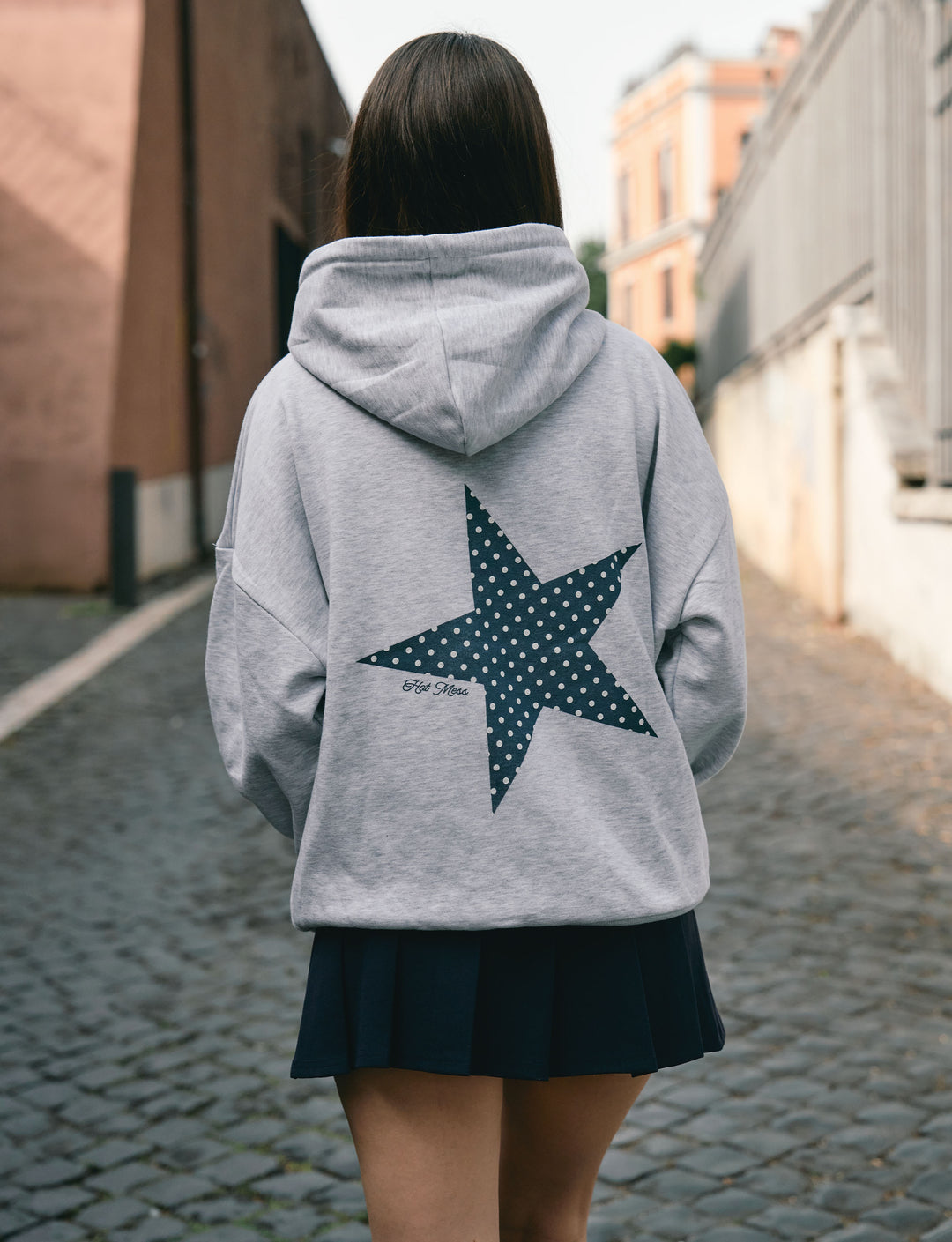 Felpa oversize con stella