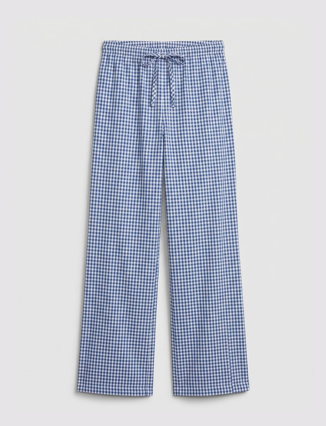 Pantalone a quadretti blu still life
