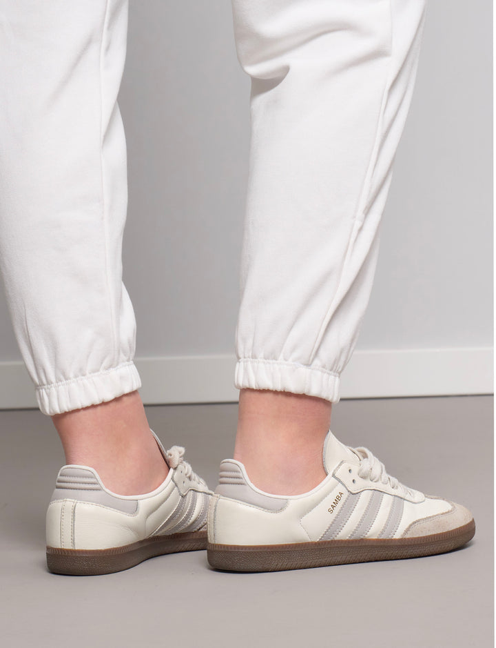 Pantalone bianco in felpa