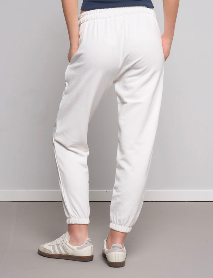 Pantalone bianco in felpa