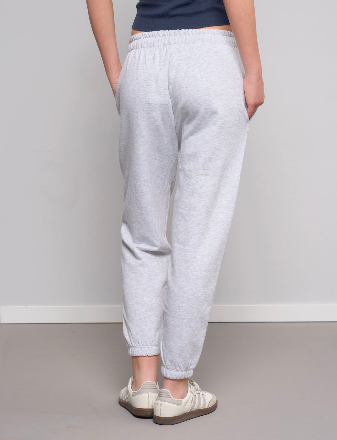 Pantalone grigio in felpa