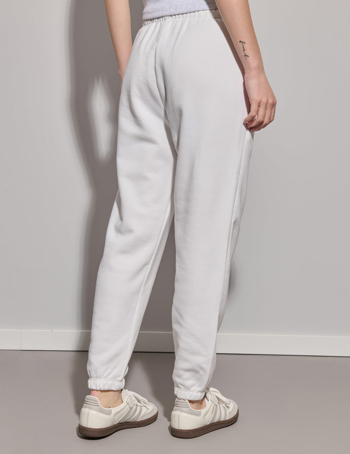 Pantalone jogger bianco
