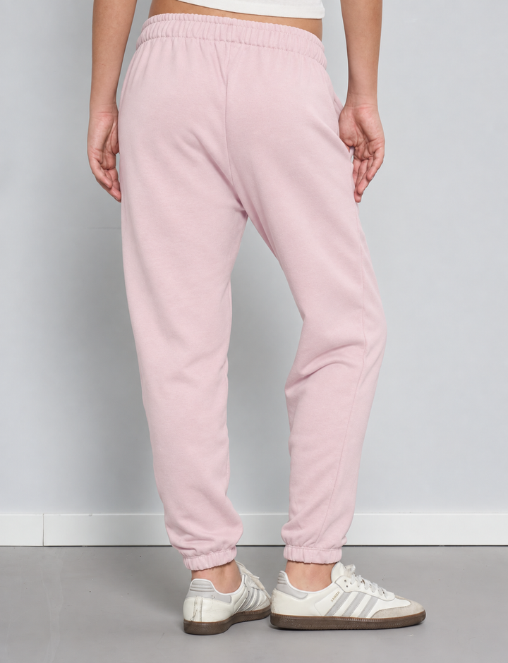 Pantalone rosa in felpa retro