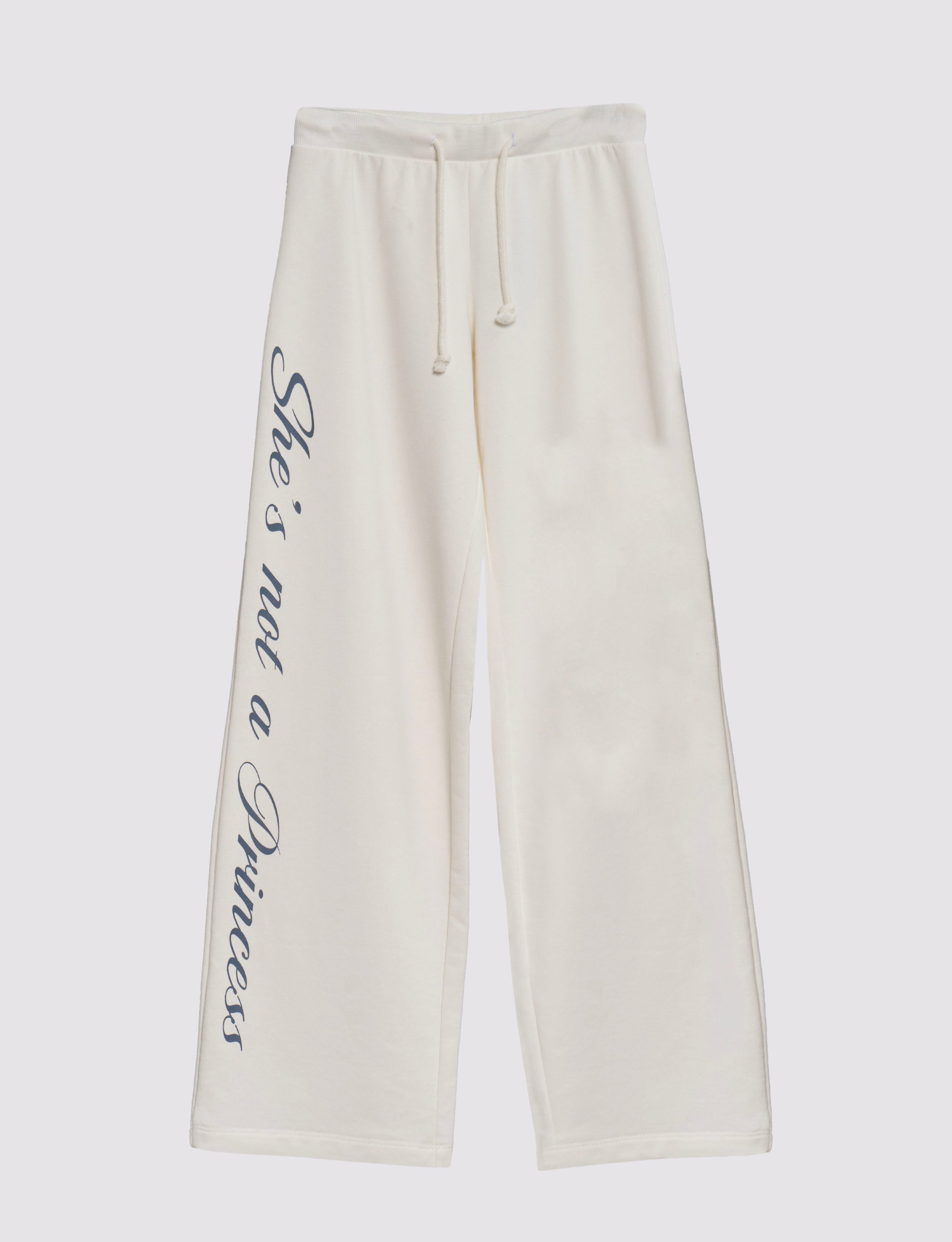 Pantalone tuta con scritta "She's not a Princess"