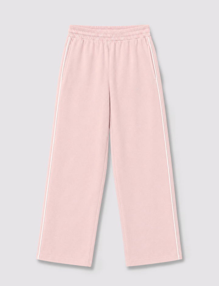 Pantalone tuta wide rosa still life