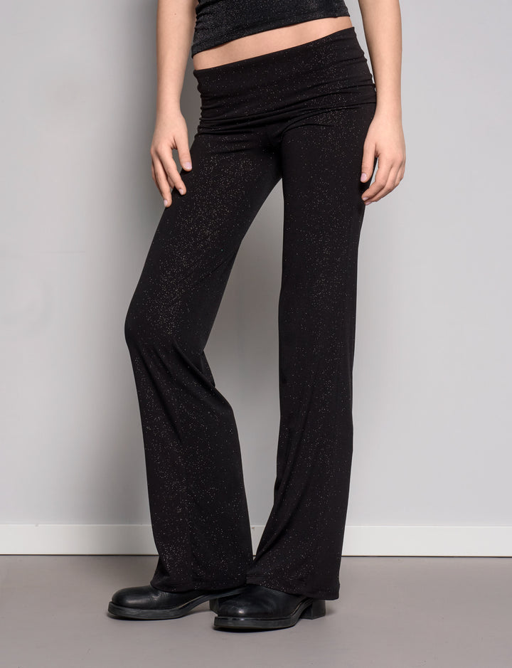 Pantaloni neri glitterati