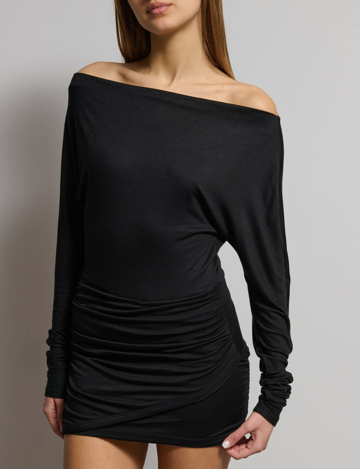 Abito in jersey asimmetrico