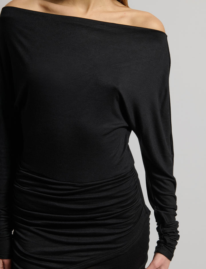 Abito in jersey asimmetrico