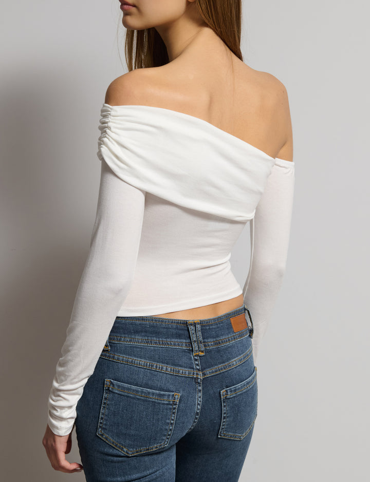Top off-shoulder monospalla
