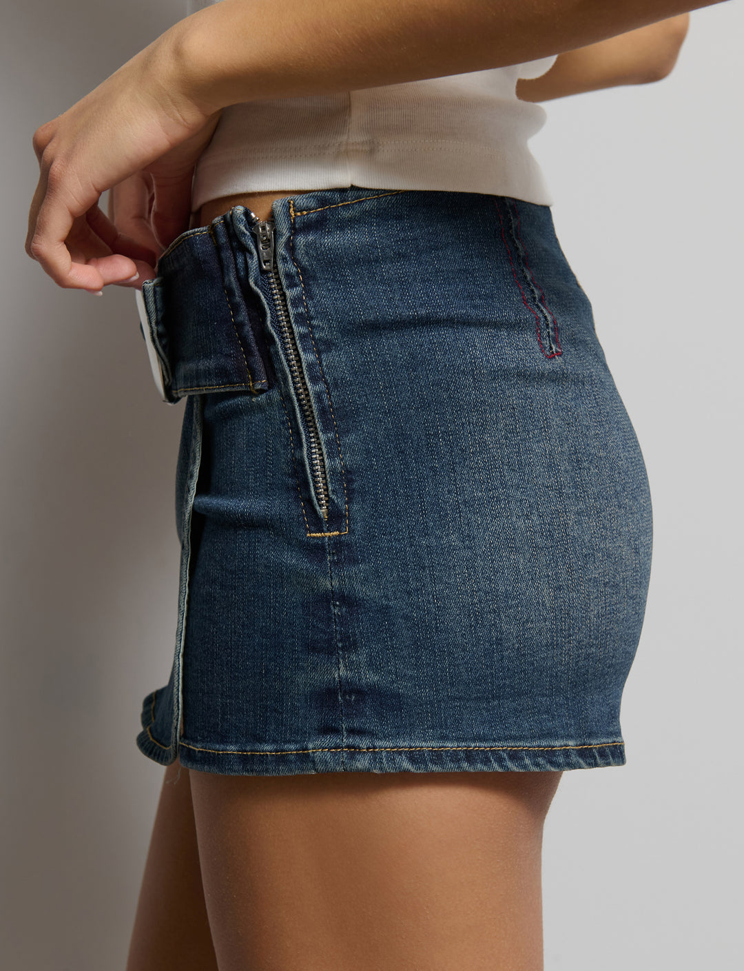 Denim skort