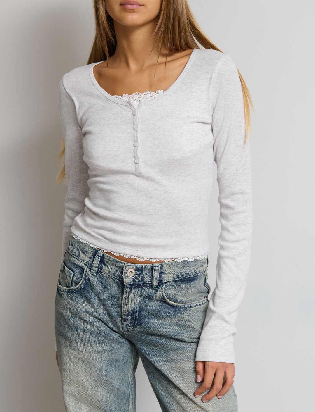 Top doppio con pizzo