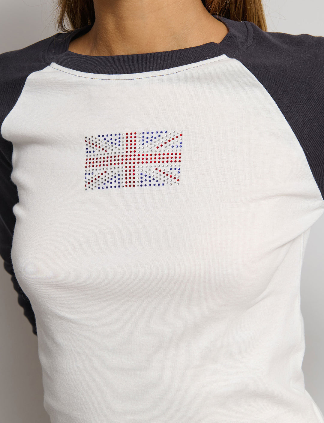 T-shirt stampata raglan