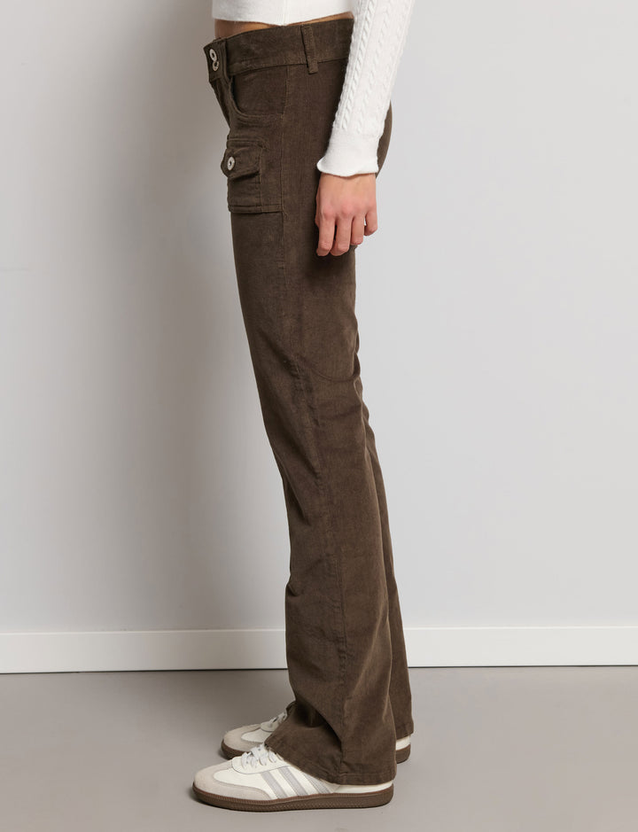 Pantalore flare in velluto