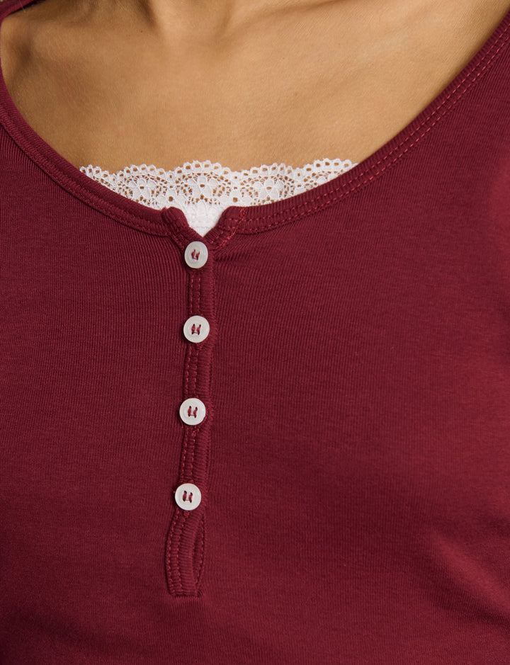 Top doppio con pizzo