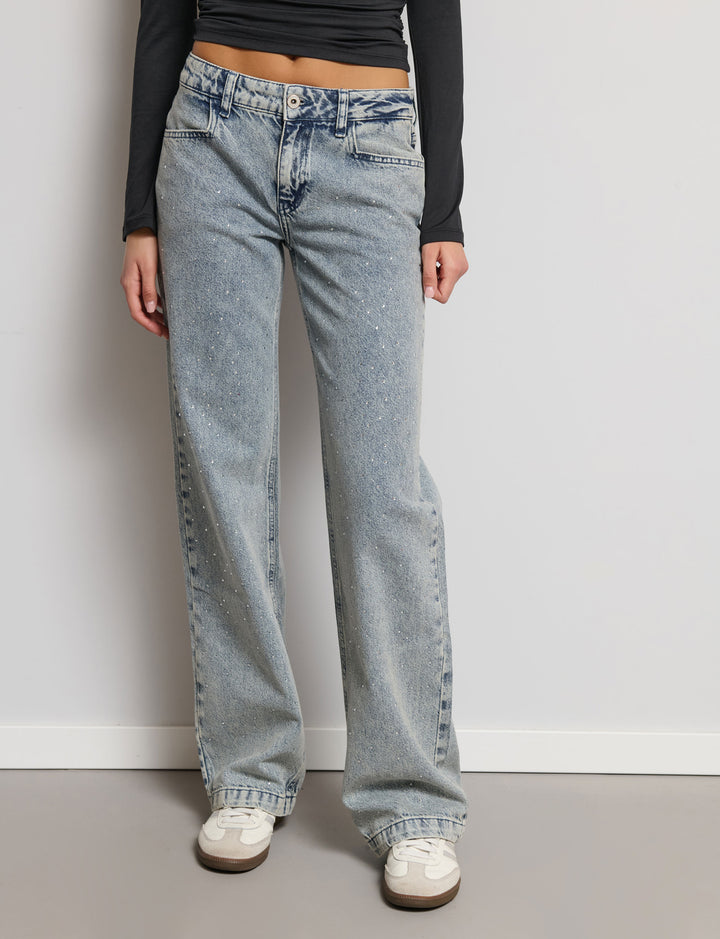 Jeans con strass