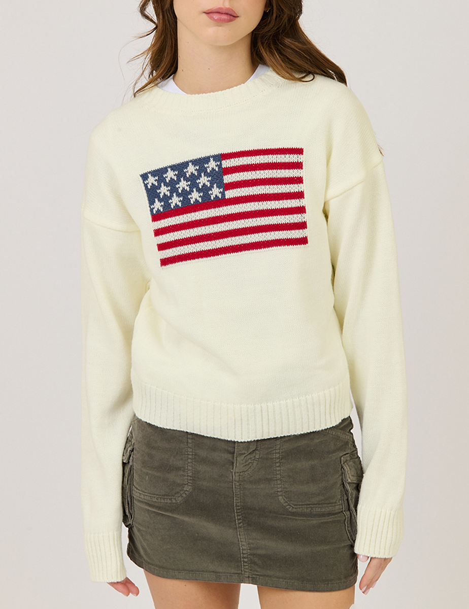 Jersey con bandera en intarsia