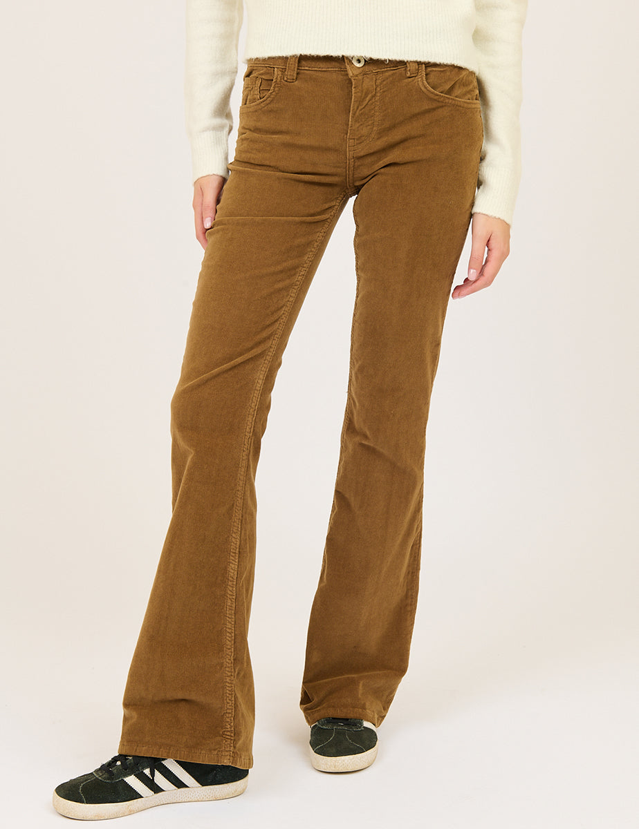 Pantalone flare in velluto