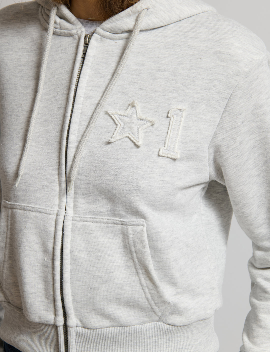 Felpa scritta applicata