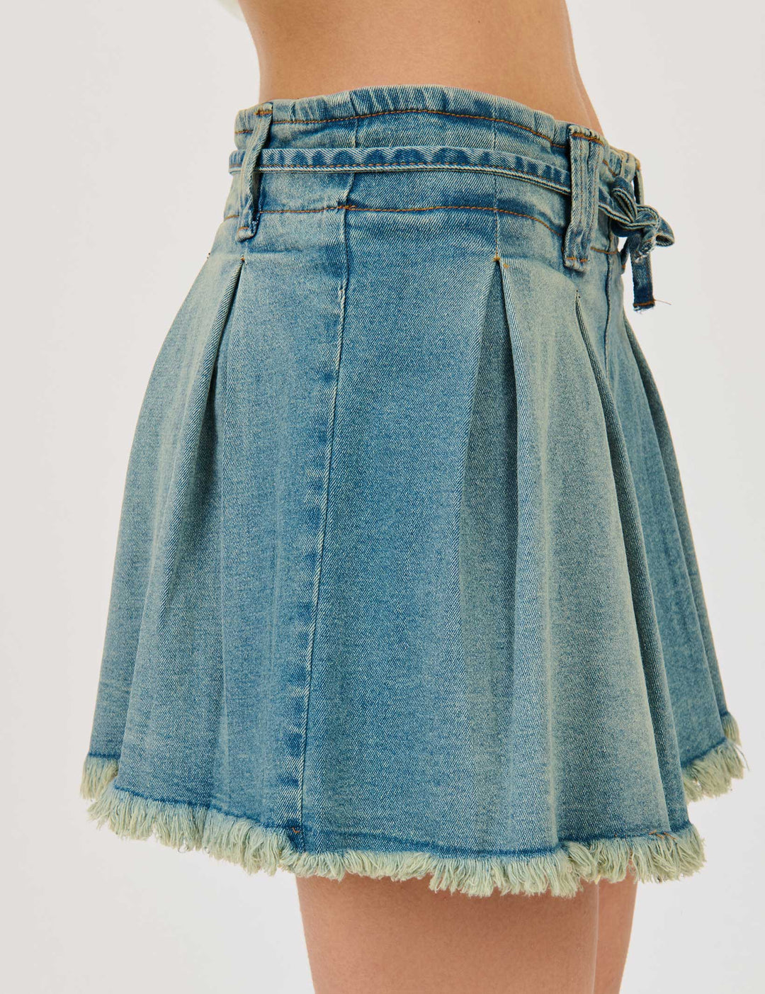 Denim Gonna Bershka Pleated Skirt Minigonna Jeans Bershka Bershka