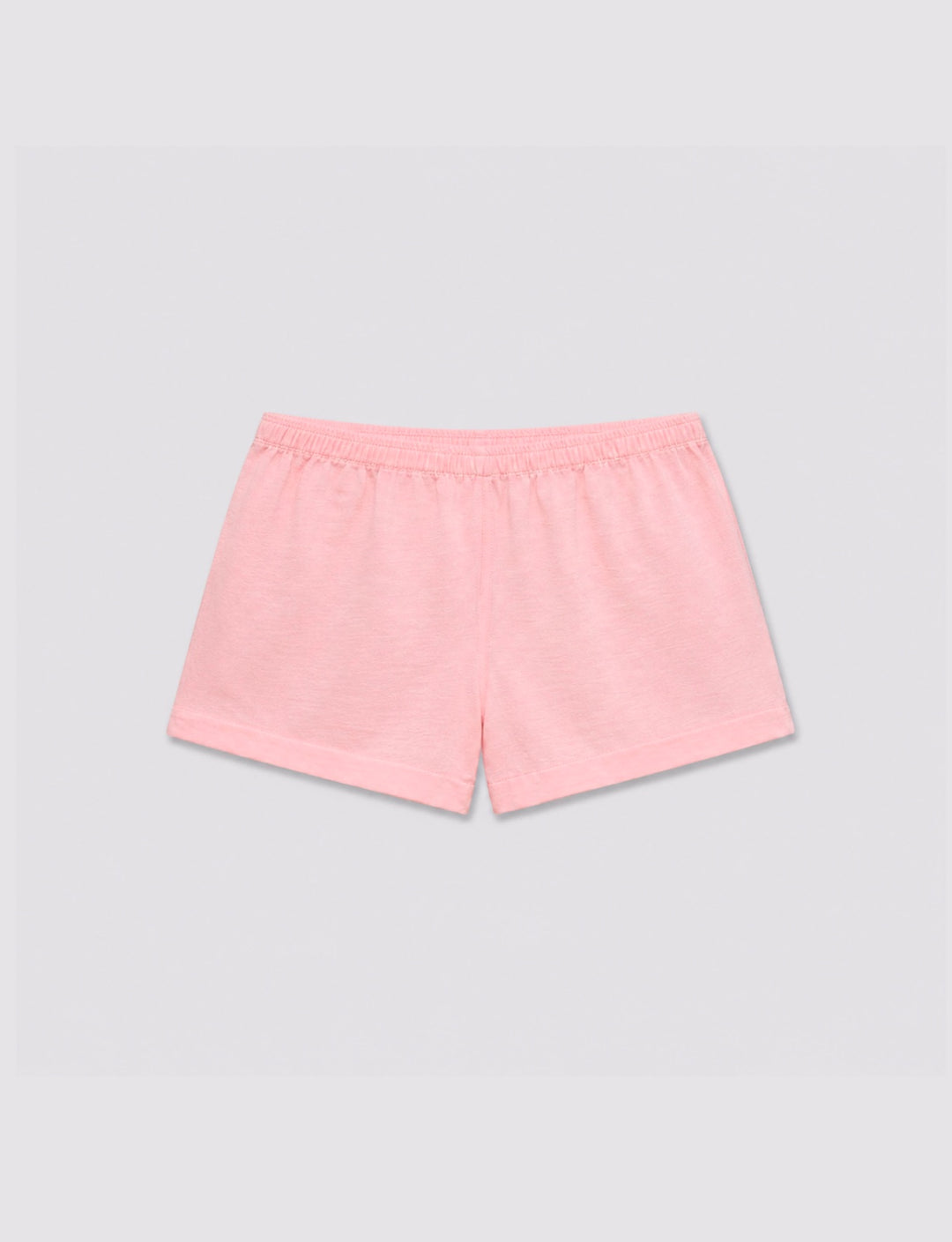 Short rosa in lino con vita elasticizzata still life
