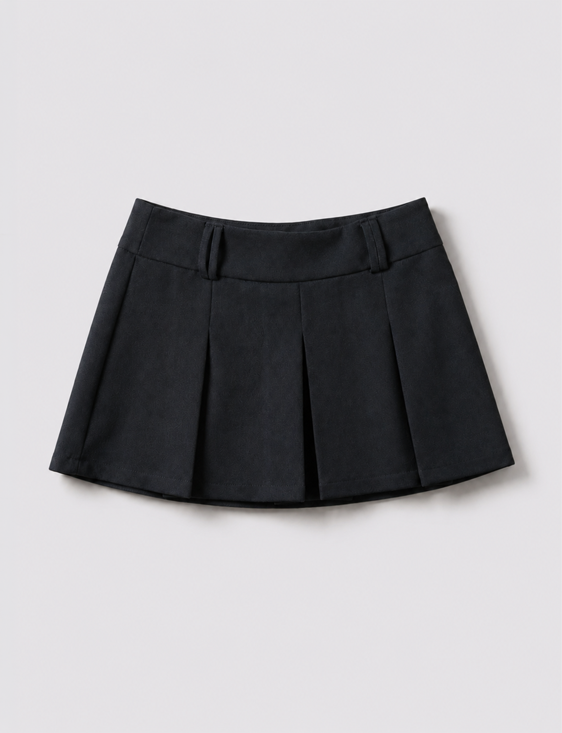Skort blu notte con pieghe