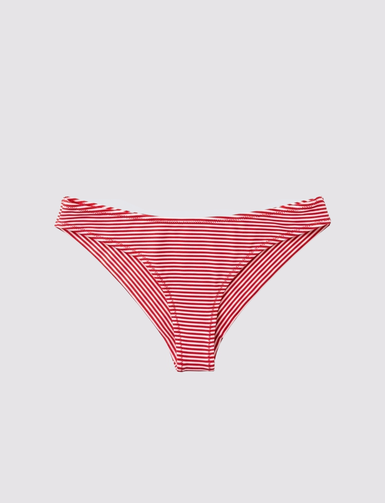 Slip bikini a righe rosse