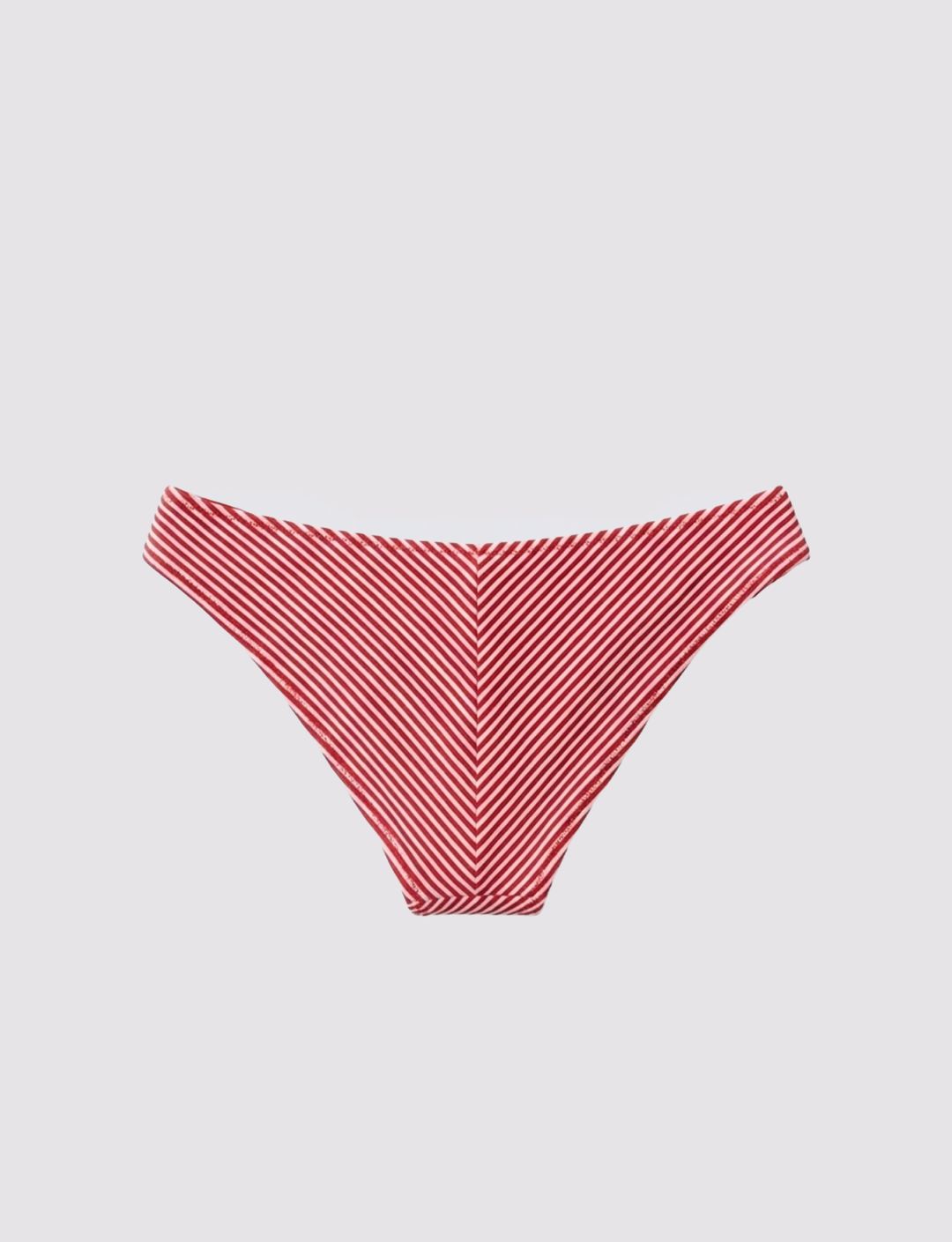 Slip bikini a righe rosse retro