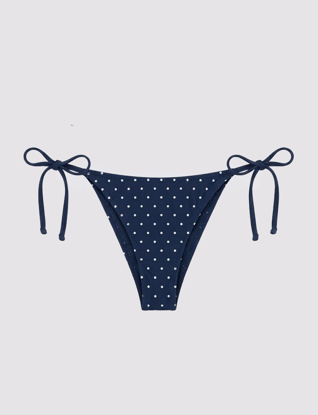 Slip bikini blu a pois frontale