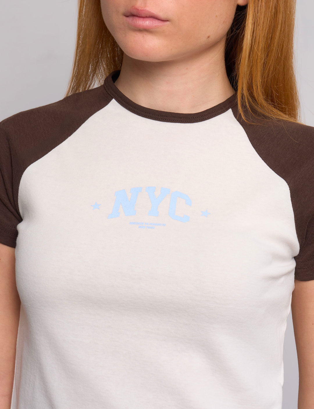 T-shirt a manica corta bicolor NYC -  T-SHIRT STAMPA  