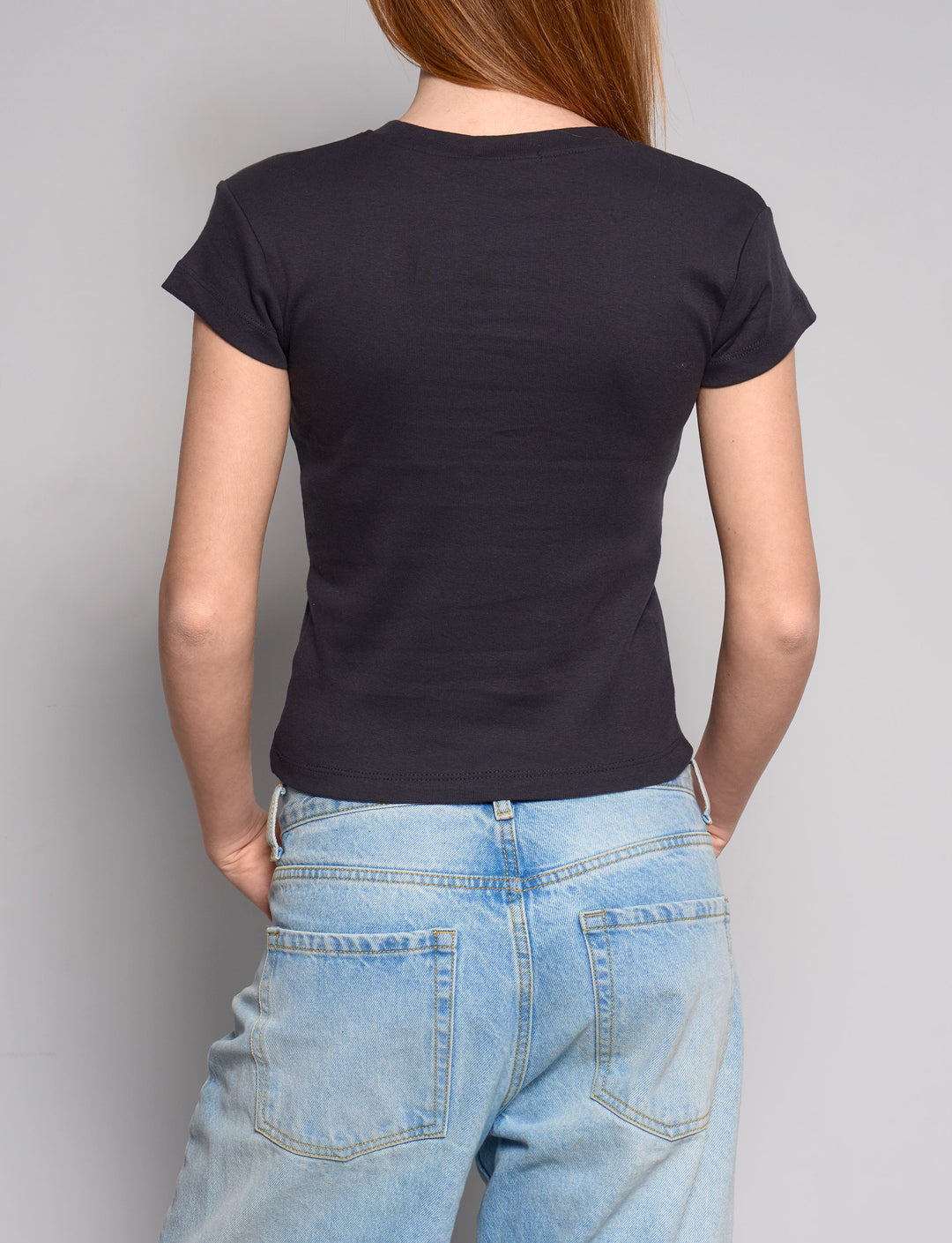 T-shirt blu notte con scritta "Attento che t’innamori" -  T-SHIRT STAMPA  