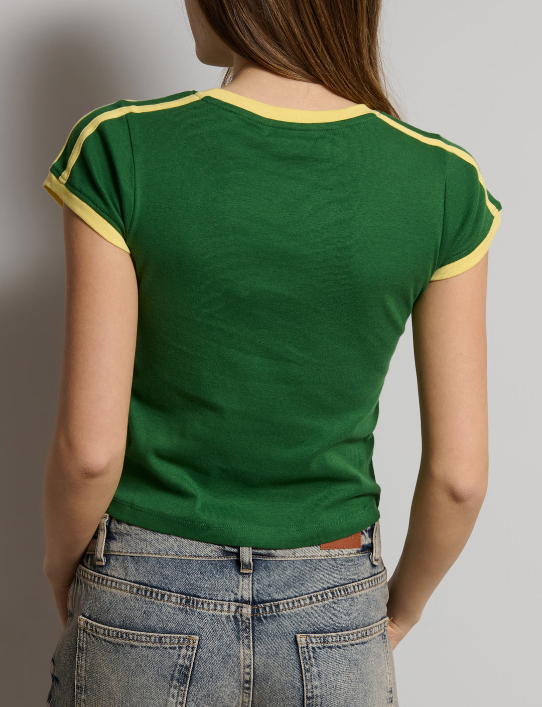 T-shirt verde con grafiche Brasile -  T-SHIRT STAMPA  