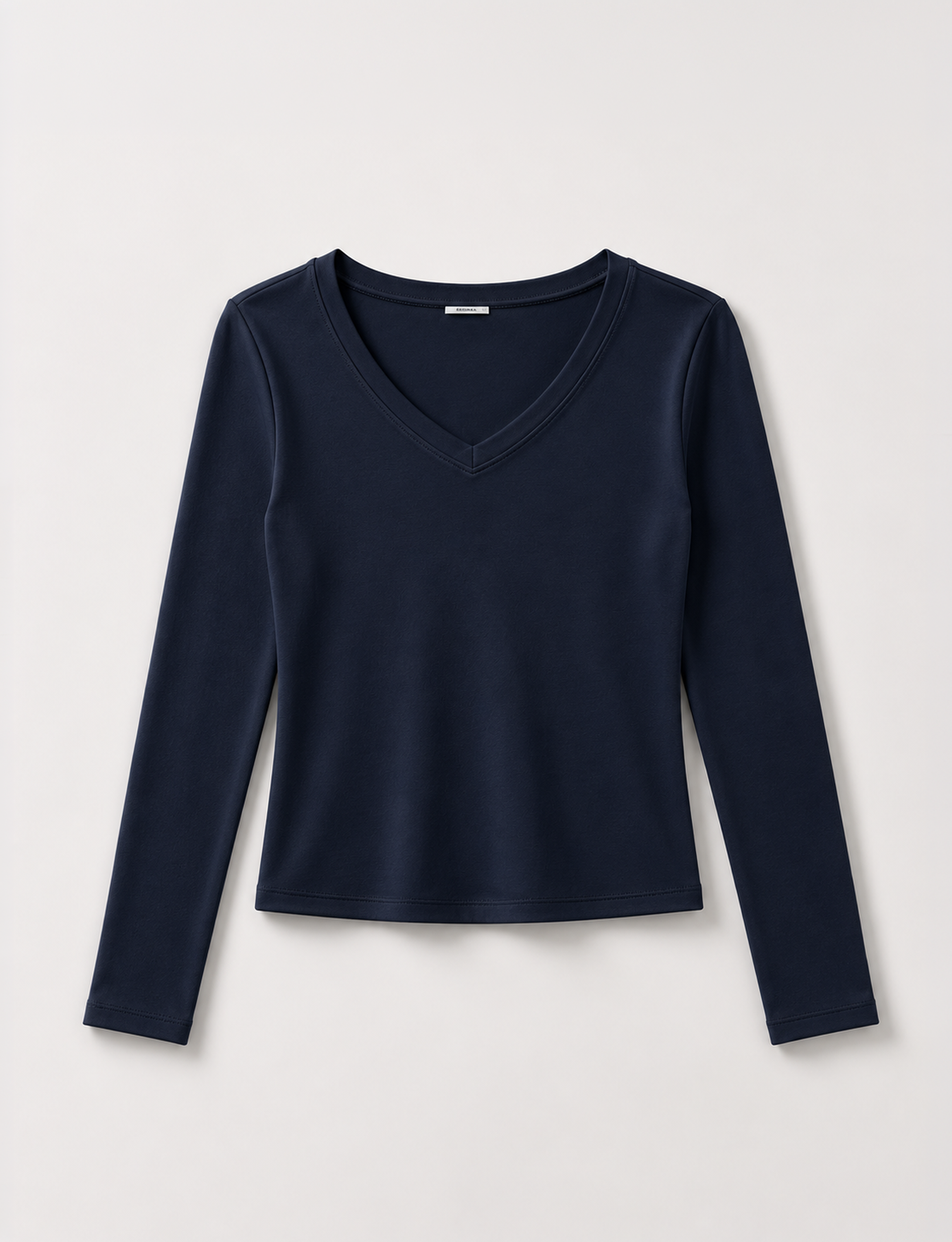 T-shirt blu navy a manica lunga