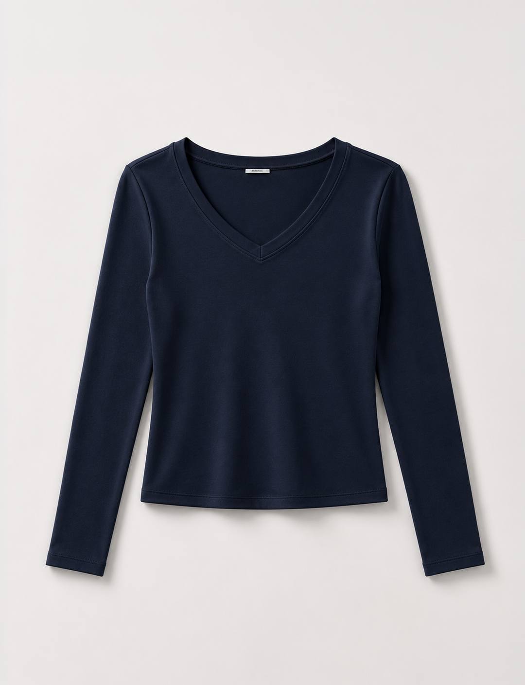 T-shirt blu navy a manica lunga still life