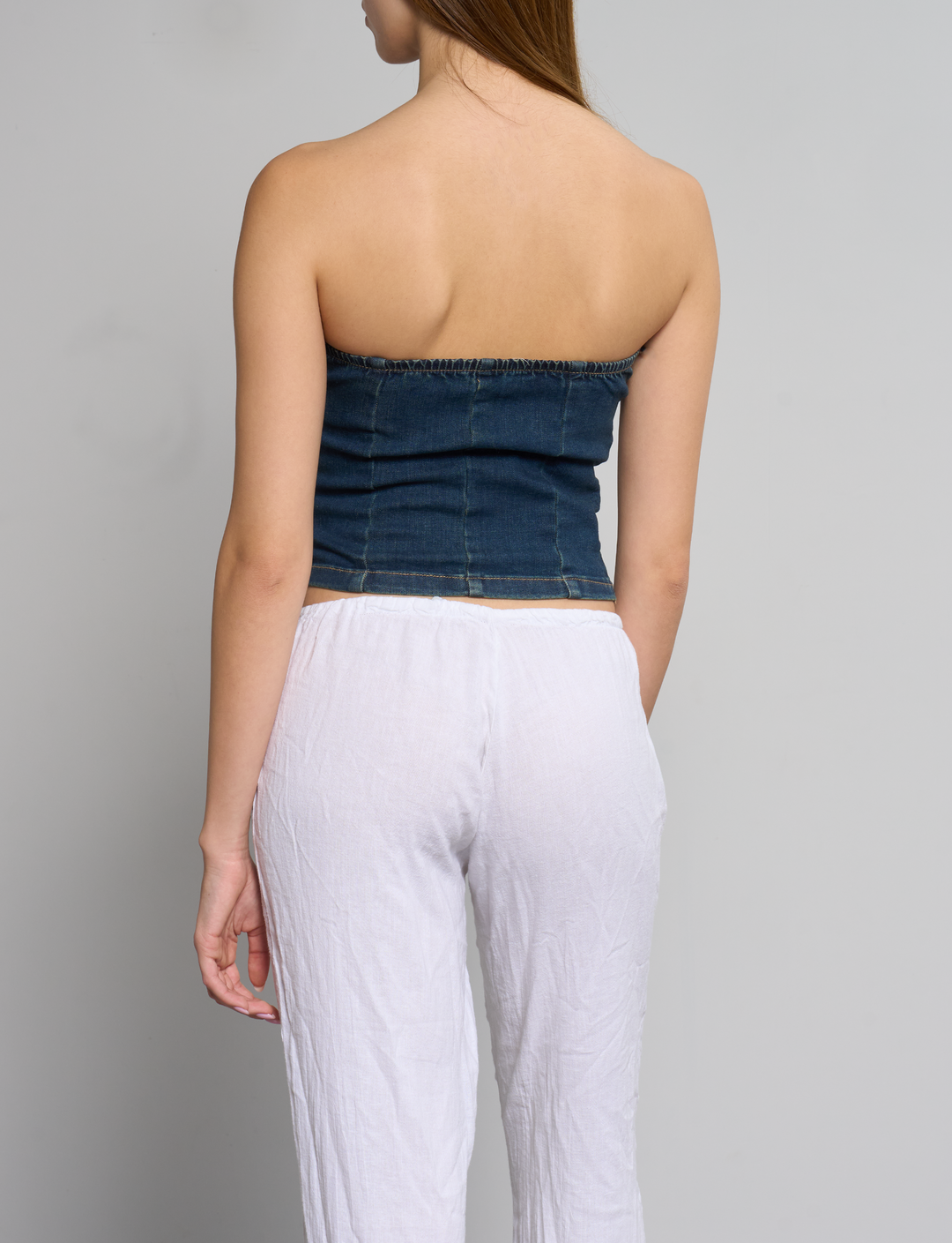 Top a fascia in denim retro