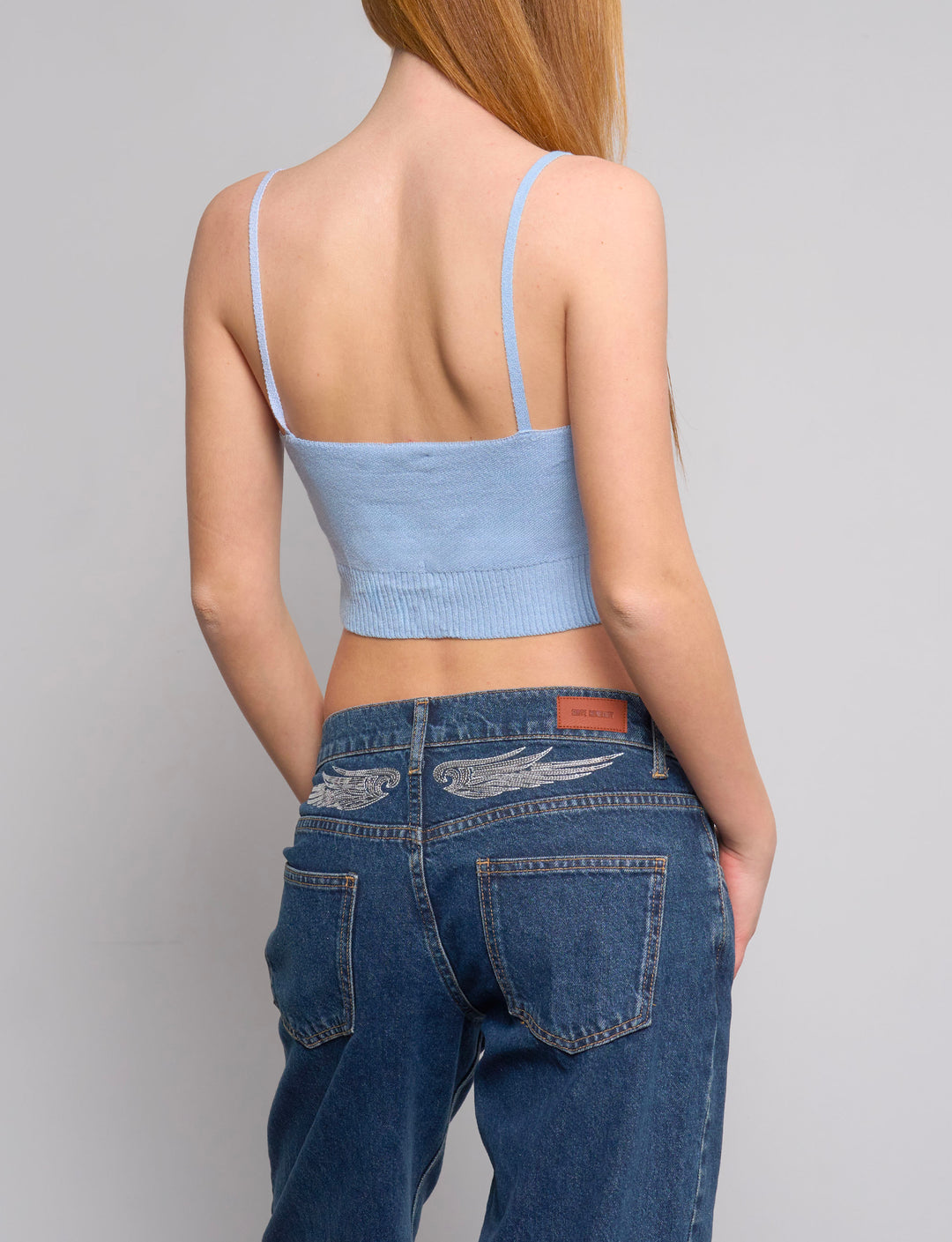 Top in maglia con stelle