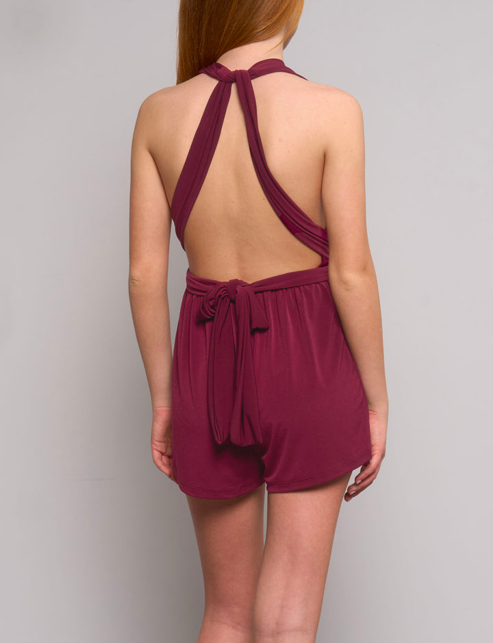 Tutina bordeaux con fasce regolabili -  ABITO  