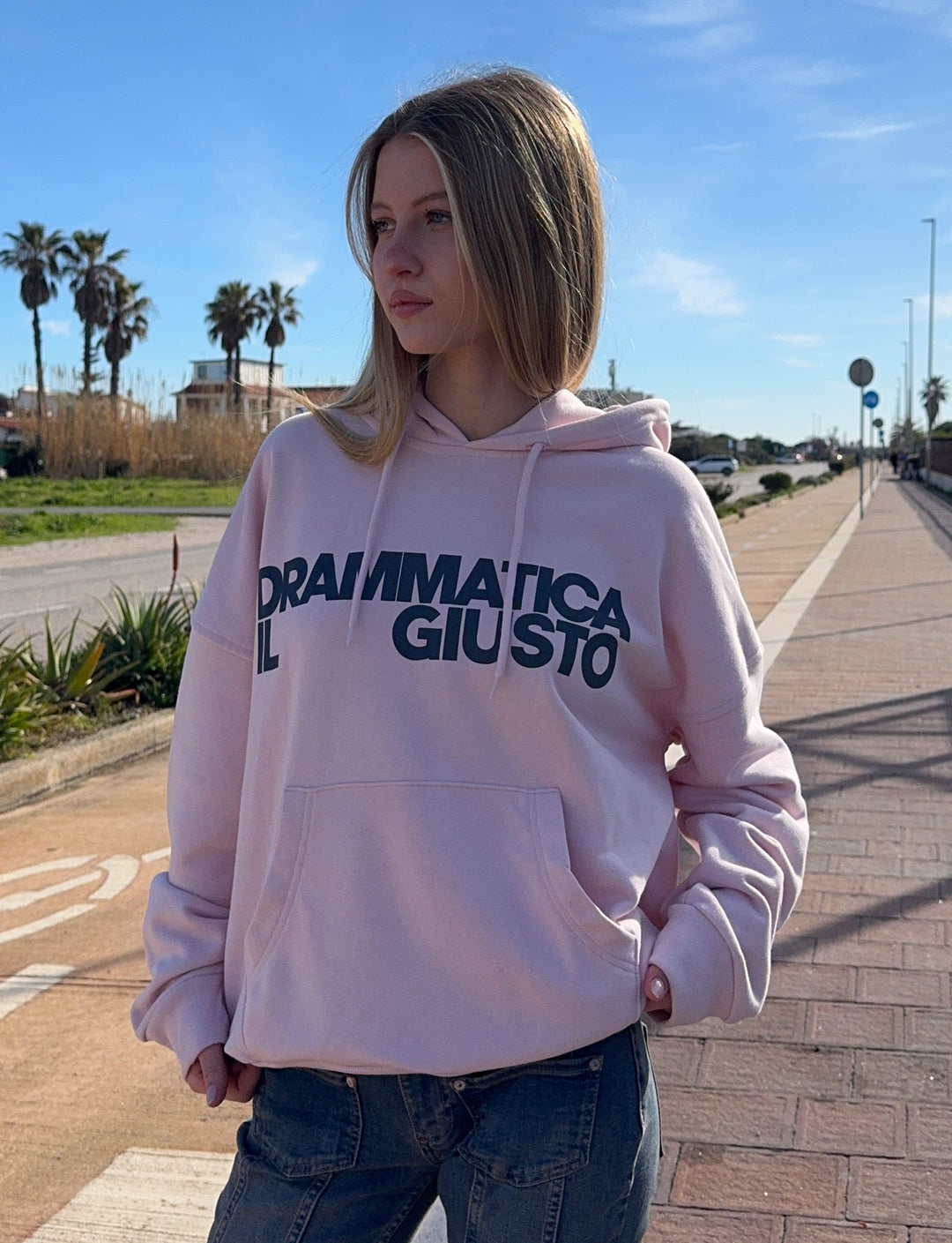 Felpa oversize stampa