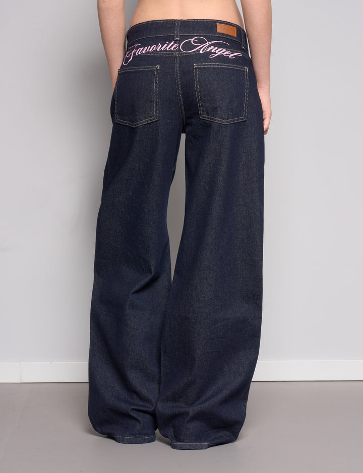 Jeans straight scuro "Favorite Angel"