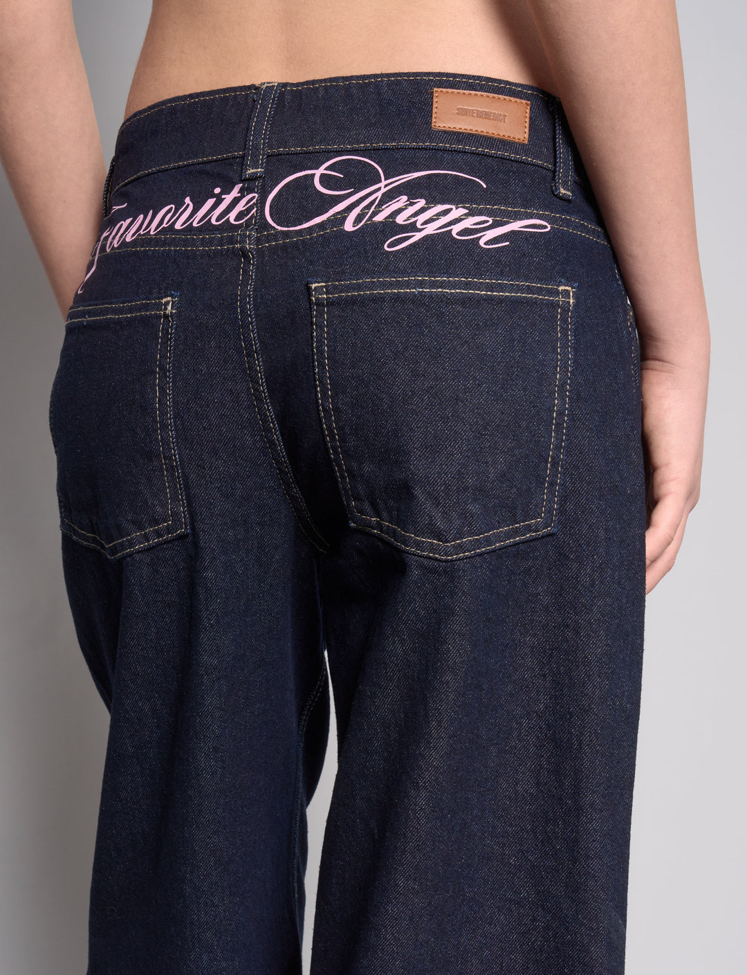 Jeans straight scuro "Favorite Angel"