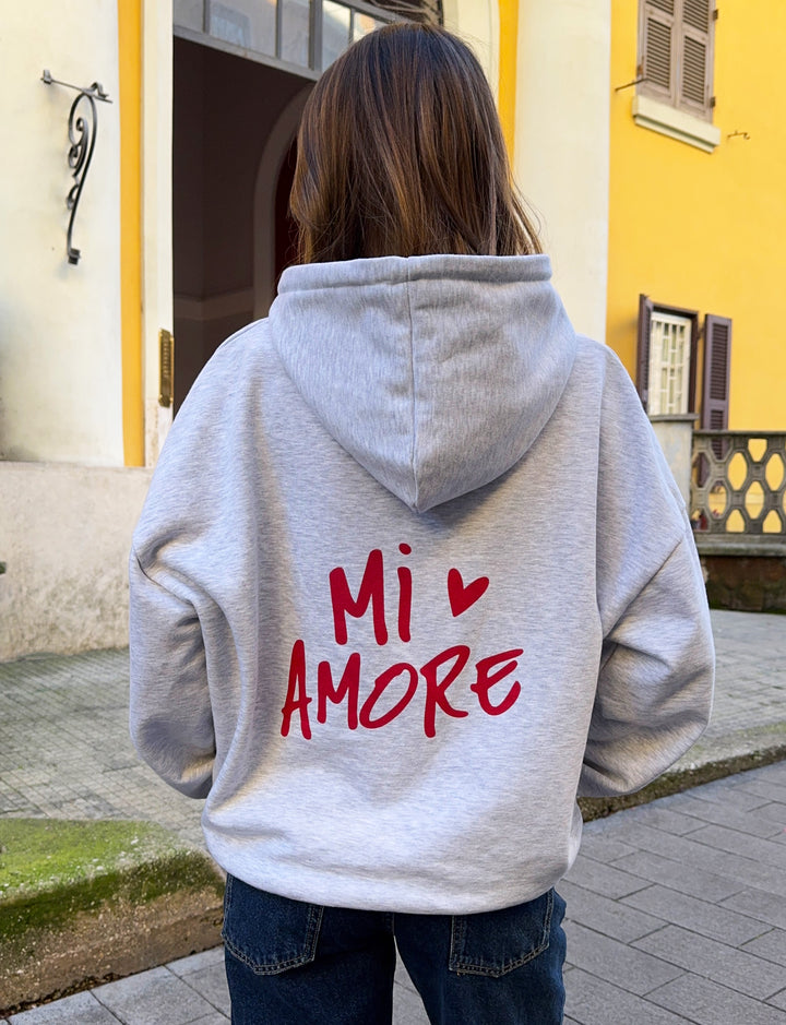 Felpa oversize unisex MI AMORE