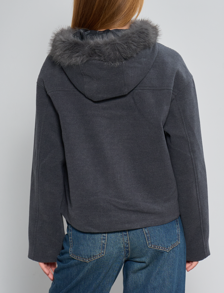 Faux fur jacket