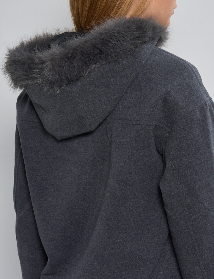 Faux fur jacket